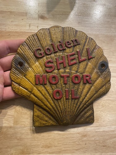 Shell plaque motor oil metal - motor,