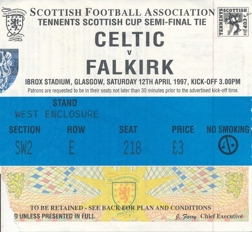 Ticket scottish cup semi - ticket:,