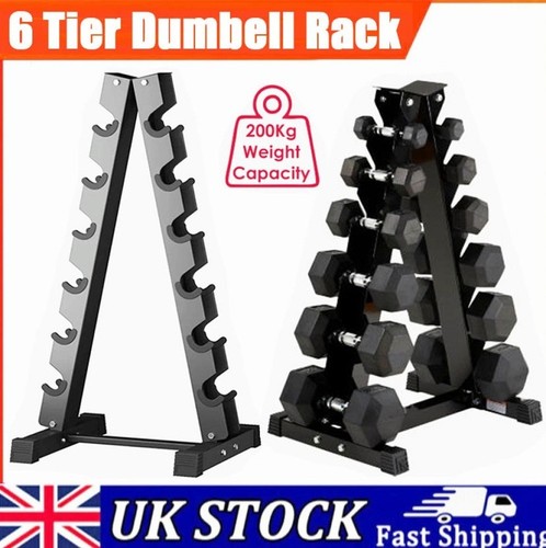 Tier dumbbell rack - 6-tier, storage