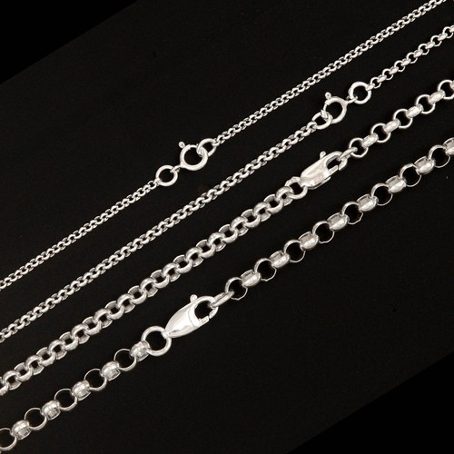 Solid sterling silver belcher - solid,