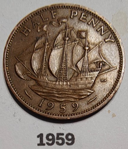 1959 queen elizabeth half - 1959,