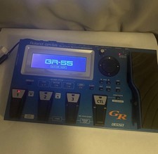 Roland GR-55 Midi Synth Electric Guitar / Bass Pedal Synthesizer Blue