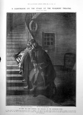 Old Print Shore Acres Stage Motor Cab Rank London Lost Torpedo Boat 1906 20th