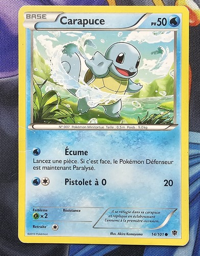 Pokémon card squirtle 101 - card, 14/101
