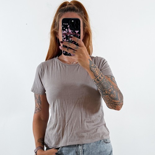 Ladies brown short sleeved - ladies,