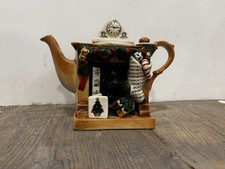 RARE PAUL CARDEW PORTMEIRION MINI 1 CUP CHRISTMAS FIREPLACE SM4-TP305 TEAPOT VGC