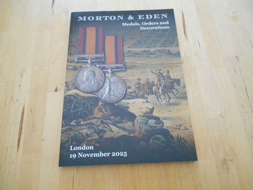 Morton eden medals orders - orders, &
