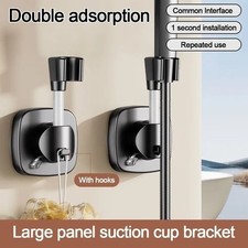 Shower Head Holder Adjustable Bracket Suction Cup Wall Mounted Easy Installation