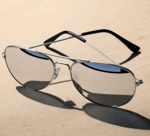 Sunglasses silver mirrored - sunglasses,