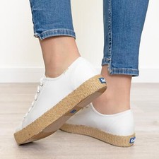 Cotton White Trainers Keds