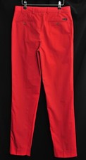 Amazing Aquascutum Red Cotton Chinos Straight Leg Trousers W32 L34