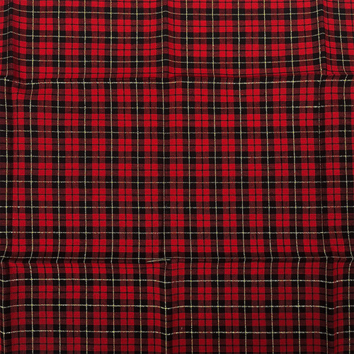 Red tartan metallic - tartan, cotton