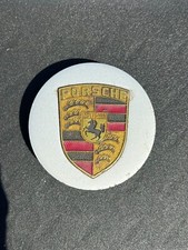 Porsche Stuttgart Germany Automobile Motor Car Bonnet Wheel Badge Emblem Mascot
