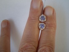 Tanzanite & Zircon stud