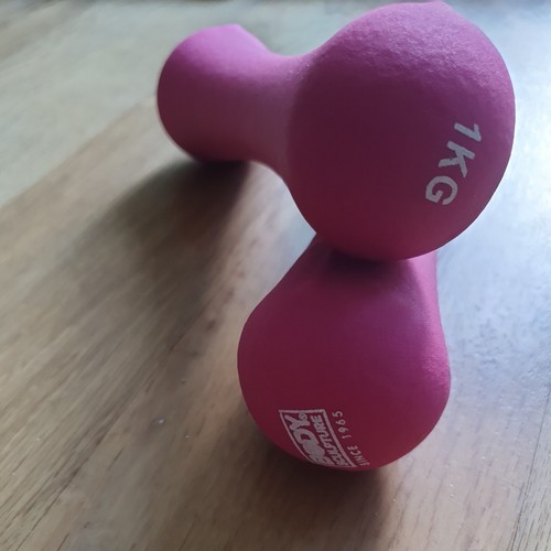 Neoprene bone dumbbells set - bone,
