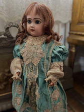 Antique Bisque Doll Dress Lace