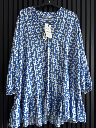 Zara paula dress xxl - zara, blue