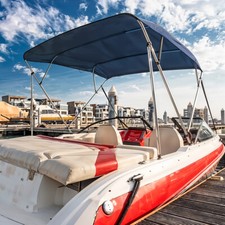 Premium 3/4 Bow Boat Bimini Top Canopy 600D Oxford Cloth Canopy Fits 67-75" Wide