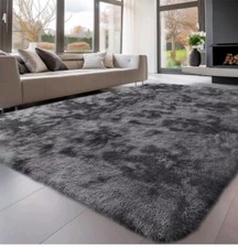 Extra Large Fluffy Modern Floor Carpets Mat Rugs for Living Room Grey, 160x230cm