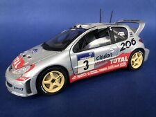 1:18 Cars Peugeot 206 WRC Solido #3 RARE Diecast Good Cond PLS Read