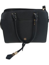 Bessie London Black Shoulder Bag Leather Large Gold Hardware