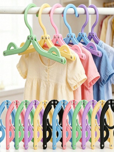 10pcs foldable travel hangers - foldable,