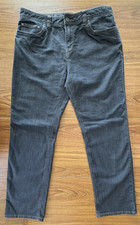 Prana Mens Jeans 35x30 Charcoal Slim Fit Organic Breathe Straight Leg Hiking