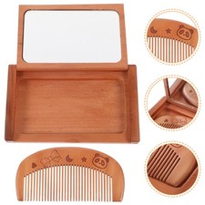 Small Foldable Mirror with Comb Compact for Purse Hand Held Travel