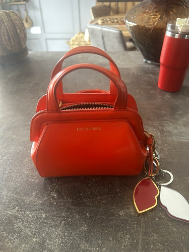 Lulu guinness red - lulu, leather
