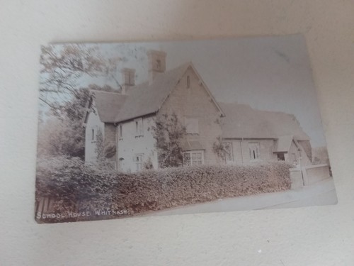 Old postcard school house - old,