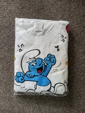 The Smurfs Kids Boy Or Girls Long Sleeve Pyjamas set Size 8-10 Years Old 