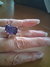Ladies fauux amethyst - ladies,