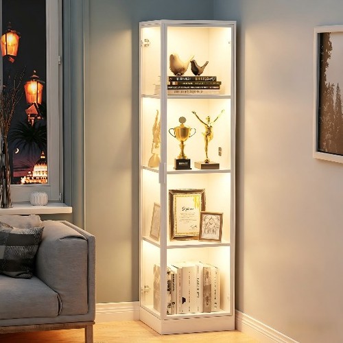 Corner display case with - corner,