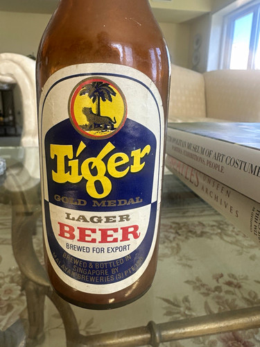 Tiger gold medal lager glass - tiger,