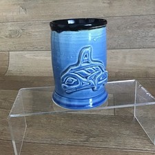 Alaska VTG Inuit Art Whale 3D