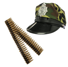 ARMY HAT, ARMY FAKE BULLETS