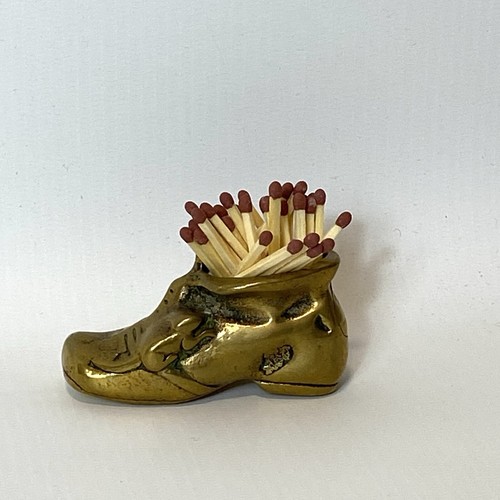 Vintage brass boot - boot,