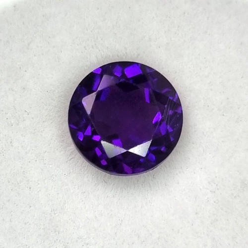 7mm round natural - 7mm, amethyst