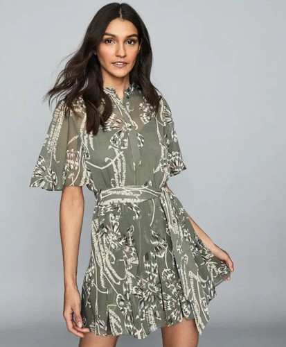 Reiss otty floral print dress - otty,