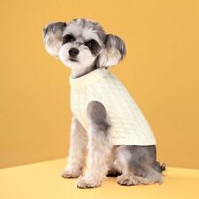 Dog Coat Puppy Knitted Sweater Thermal Jumper Winter Cat Warm Pet Clothes UK
