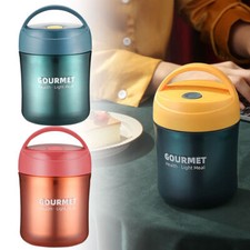 Thermos Flask Bottle Hot Food Lunch Vacuum Insulated Soup Jar Work Travel 500ML
