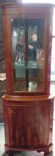 Wood Corner Display Cabinet