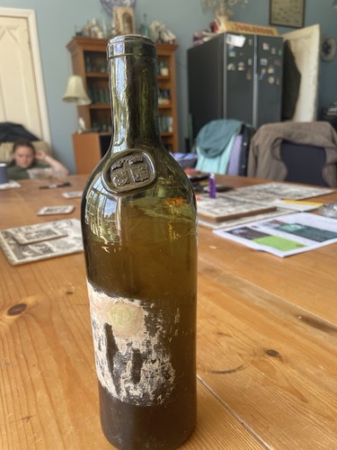 Old sealed bottle empty - sealed,