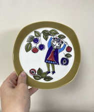 Turi-Design Corsica Plate from Norway Hand Painted Silkscreen by F Figgjo