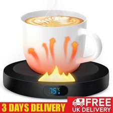 3 Levels Smart USB Coffee Mug Warmer Tea Milk Cup Heater Pad Heating Coaster UK