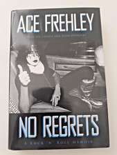 Signed Ace Frehley Kiss 'No Regrets' US 1st Edition Hardback Book - Signed