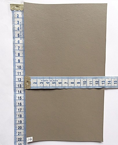 Grey veg tan leather 2mm - grey,