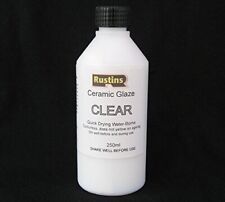 Rustins CERG250 250ml Acrylic Ceramic Glaze - Clear