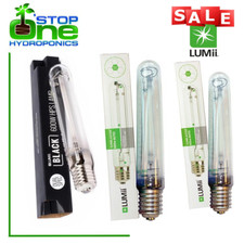 Lumii Black Sunblaster Dual Spectrum Grow HPS Lamps Bulbs Hydroponics 400w 600w