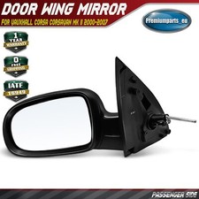 Manual Door Wing Mirror Passenger Side for Vauxhall Corsa Corsavan Mk II 00-07